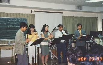 アクト・リコーダーアンサンブル　シンガポール公演'93写真